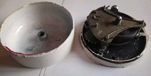 Vintage Old 1930s Bakelite Mechanical Door Bell Wind Up No Push Switch
