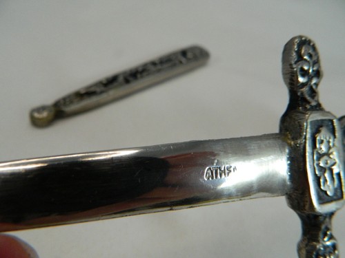 Metal Letter Opener Greek Athena Zeus Replica Coin Decorative Vintage - Picture 6 of 14