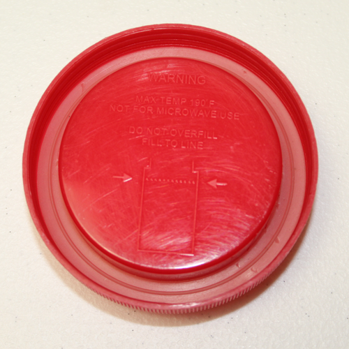 Campbell's Soup Thermos Mug Cup Soup-Can-Tainer Red White Plastic 11.5 Ounce - Picture 5 of 7
