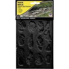 Stampo in gomma per modellismo universale letto del fiume woodland scenics