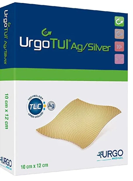 UrgoTul AG Silber Sterile Wundauflage 10 cm x 12 cm (x16) 508393