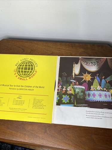 Walt Disney Productions Vinyl Record Book It's A Small World Disneyland 1964 - Picture 3 of 7
