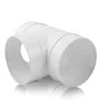Duct T Piece 100mm Tee Round Pipe Hose Connector Extractor Fan 3 Way Adaptor NEW