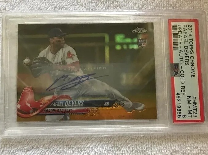スポーツ選手 2018 Topps Throwback Rafael Devers PSA 9 MLB Rafael Devers Signed Trading Cards, Collectible Rafael