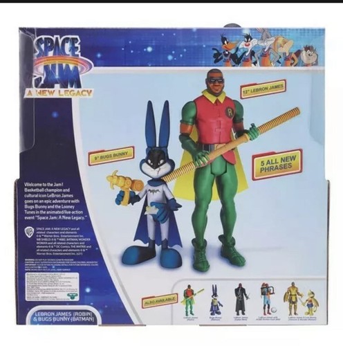 NEU - Space Jam Legacy Lebron James Bugs Bunny Batman Robin Duo Sound Figur Pack - Bild 2 von 4