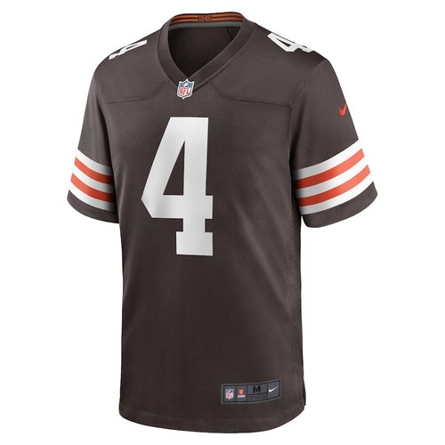 Cleveland Browns Deshaun Watson #4 Nike Men's Brown Official NFL Game Jersey - Bild 2 von 3