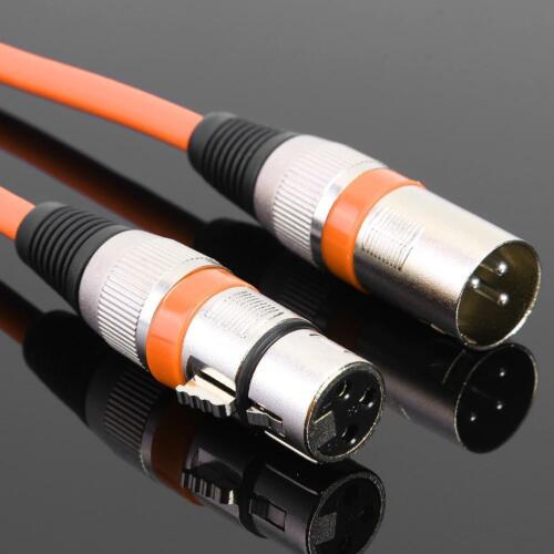 5.9ft DMX Stage DJ Cable XLR 3Pin Male to Female Connector Wire (Orange) - Picture 1 of 7