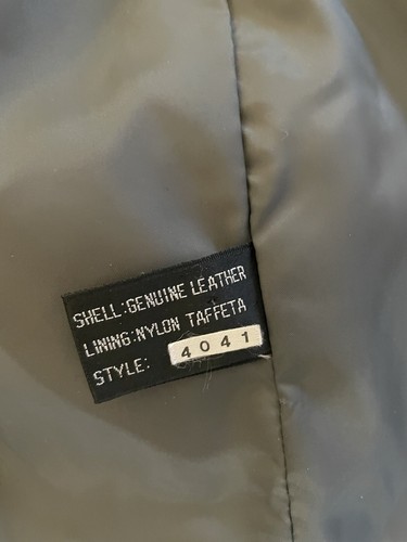 Wilsons Vintage Leather Asymmetric Zip Motorcycle Jacket in Gray Size 42 - Picture 4 of 8