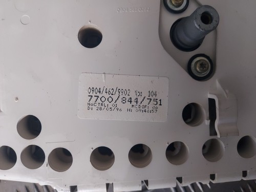 Bloc Compteur - RENAULT LAGUNA I (1) 2.2L D 83CV 363,405KMS - Réf : 7700844751 - Picture 4 of 5