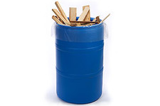 55-60 Gal Hvywt Can Liners, 38" X 65", Clear LLD Poly, 4 Mil - Cs of 50 Bags