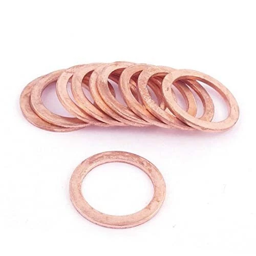 Rondella guarnizione in rame misure in pollici confezione da 10pz. made in italy - Immagine 3 di 4