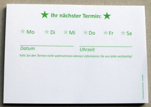 Blocks "Ihr nächster Termin" - verschiedene Varianten, Farben und Mengen - NEU - Bild 39 von 61