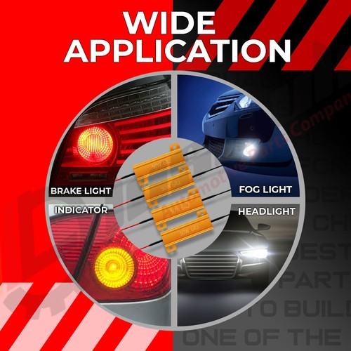 2x Resistencias 50W 6 ohm Señal de giro Luces antiniebla + Cerraduras escocés indicadores freno LED - Imagen 7 de 7
