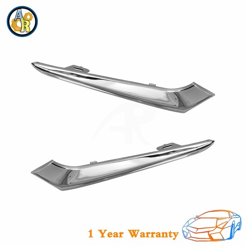 Front LH & RH Bumper Insert Trim Molding For 2016-2018 Chevrolet Malibu - Foto 2 di 10