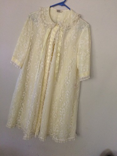 Vtg Harzfeld's Kansas City Robe & Gown Set Sz S - Picture 3 of 6