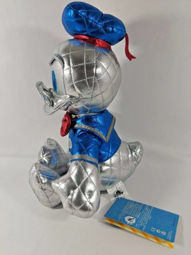 Authentic Donald Duck 85th Anniversary Metallic Plush Small 15'' Disney Store - Picture 6 of 6