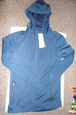 ALL IN MOTION Womens FULL ZIP HOODIE Poly/Spandex SMALL/S TARGET Blue-Gray NEW