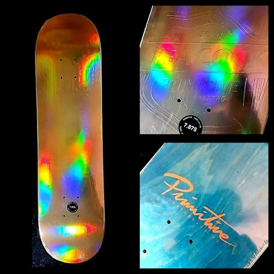 Brian Peacock Spirit Animal Holofoil Primitive Skateboard 7.875'' Pro Skate Deck