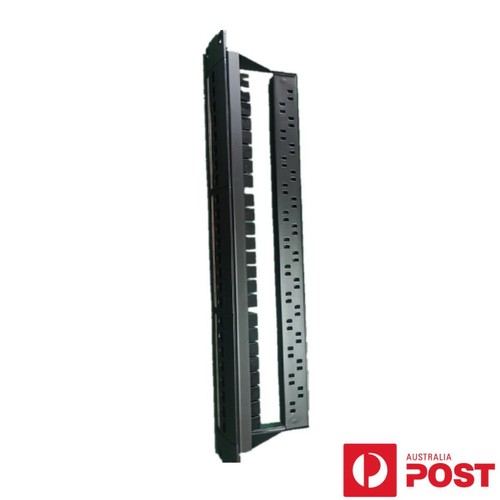 24 Ports Patch Panel Cat6 Pass Through Panel RJ45 19inch Punch Down Keystone AU