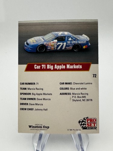 1991 Pro Set Racing Card #s 1-141 -You Pick - NASCAR - Picture 96 of 154