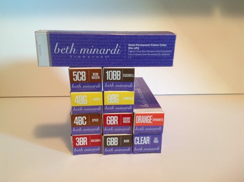 Beth Minardi Signature DEMI-PERMANENT Hair Color YOUR CHOICE 2. oz purple bx  - Picture 7 of 12