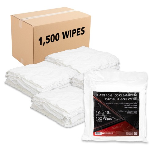 Reinraumwischer 150er Pack, übergroß 12x12 Polyester Stricktücher zur Reinigung - Bild 13 von 19