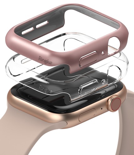 Do Apple Watch Series 6 / 5 / 4 / SE Etui 40mm Ringke [Slim] Przezroczysta pokrywa 2-pak - Zdjęcie 58 z 110