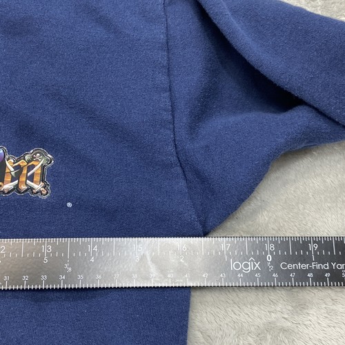 Vintage Walt Disney World kids Medium Hoodie Blue Magic Kingdom - Picture 9 of 14