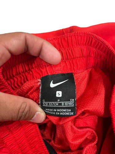 Nike Sweat Shorts Red Gym Athletic Shorts Youth Size Small Unisex - Picture 2 of 4