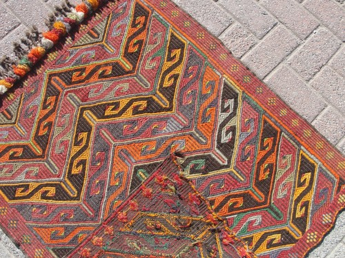 3x4 Small Area Kilim rug, vintage area rugs, small rug, anatolian rug, rugs - Picture 9 of 10