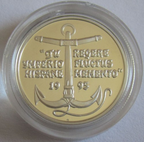 España 1 ECU 1995 Buque Plata - Imagen 2 de 2