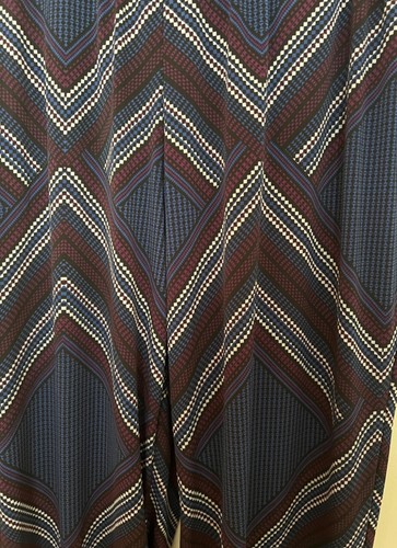 NY Collection Soft Pant Multi/Blk/Navy Poly/blend Pull-on Straight Leg w/pockets - Picture 4 of 9
