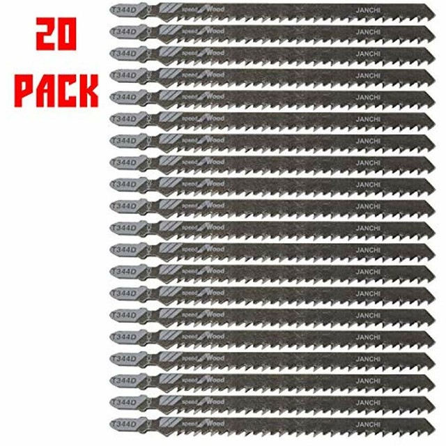 20Pack T344D Long Jigsaw Blades Set HCS 6 Inch 6TPI TShank Softwood