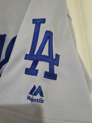 Authentic Majestic MLB Los Angeles Dodgers Clayton Kershaw