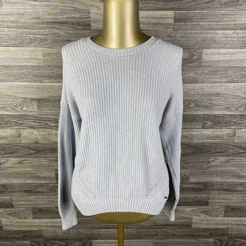 Hollister Rundhals Langarm Blau Pullover Strickpullover Damen Größe S - Bild 2 von 11