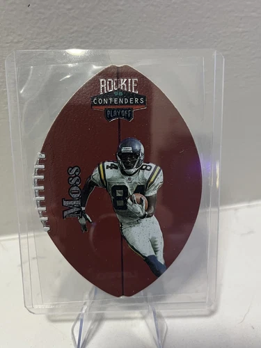 1998 Playoff Contenders - Leather Footballs Randy Moss #52 Silver (RC)