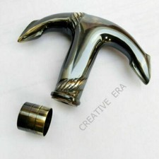 Designer Brass ANCHOR Head HANDLE Vintage Style FOR Wooden Cane Walking Stick