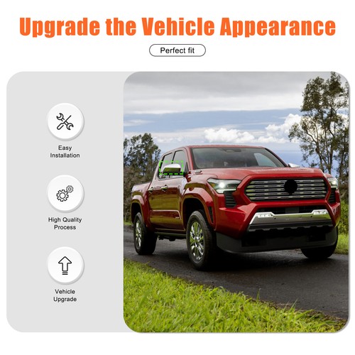 ABS Carbon Fiber Exterior Rearview Mirror Cover Trim For Toyota Tacoma 2024+ - Bild 15 von 15