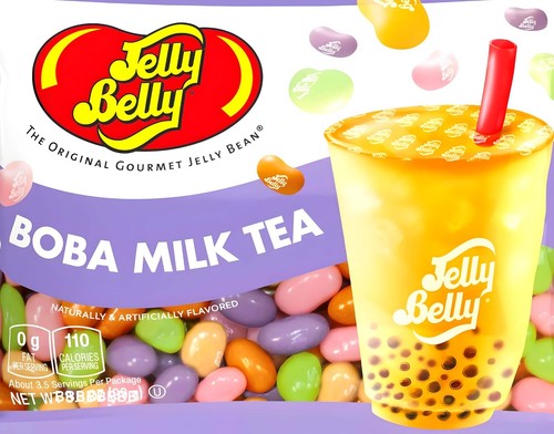 Jelly Belly Beans 5 LB Milk Boba Tea Candies Bulk\ Vending Candy
