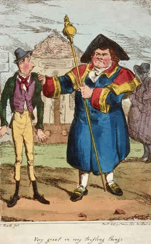 Henry Heath (1801-1858) altkol. Radierung, "Very great in very trifling things"