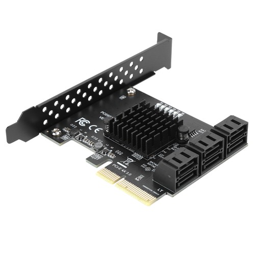 PCI-E Erweiterungskartenadapter PCI-E4X8X16X 6Gbps 6Port Für ASMedia ASM1166 BHC - Afbeelding 7 van 14