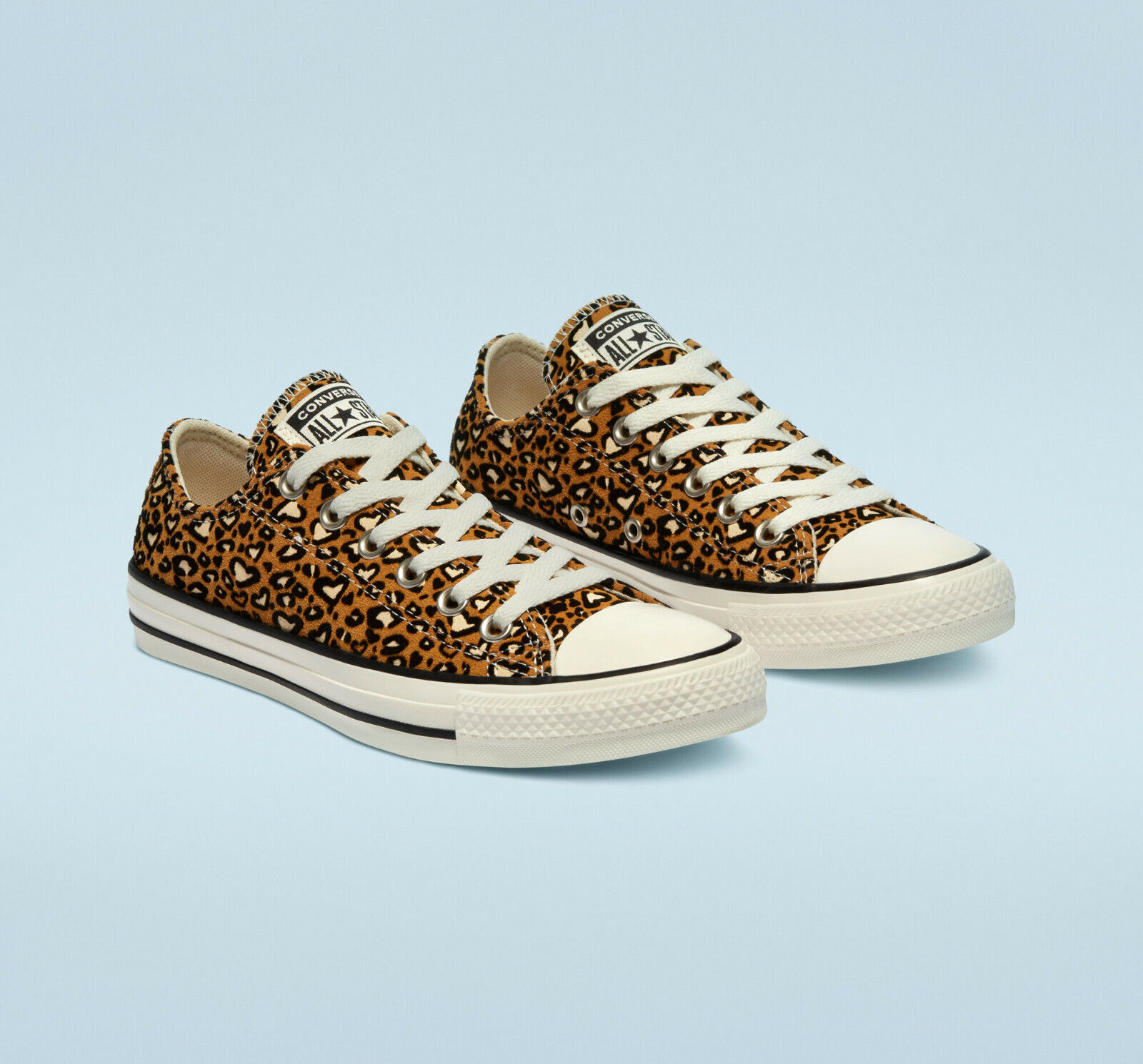 Converse LEOPARD HEART Womens Shoes (NEW) Animal Print CTAS Free Shipping | eBay