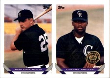 1993 Topps INAUGURAL Rockies #746 Mark Strittmatter Lamarr Rogers COLORADO