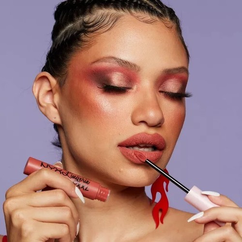 Lencería labial líquida mate suave NYX XXL 16 HORAS - 25 Candela Babe - 0,13 oz - Imagen 5 de 5