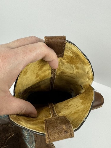 Nocona Damen-Cowboystiefel brüniert Bluebonnet Rindsleder eckige Zehenpartie 5009 Größe 8B - Bild 4 von 12