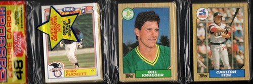 1987 Topps Rack Pack Carlton Fisk HOF Top Chicago White Sox Baseball #1