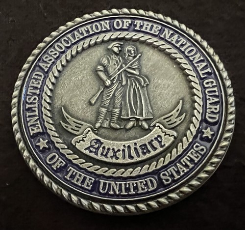 National Guard-Enlisted Association Of The National Guard-Auxiliary Coin - Picture 2 of 2