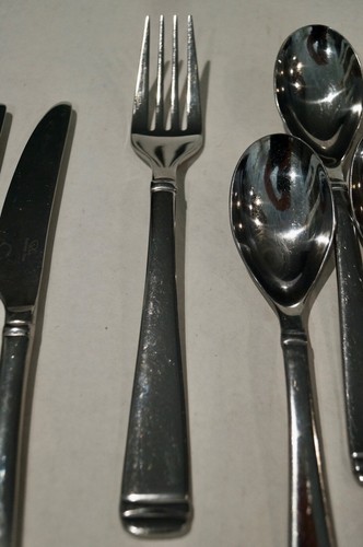 Lot of 27 pcs. Robert Welch Stainless DIAMOND MIRROR Flatware - Picture 3 of 10