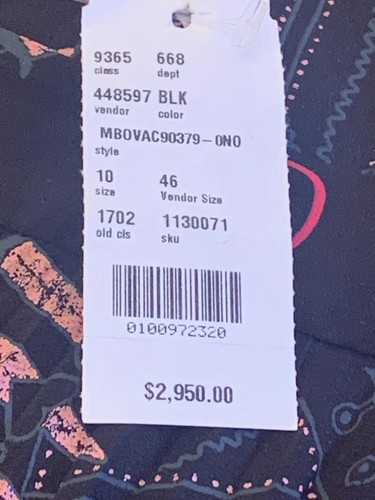 $2,950 VESTIDO VALENTINO LOVE BLADE CORAZÓN TALLA US 10 IT 46 SEDA MANGAS SS AUTÉNTICO - Imagen 14 de 17