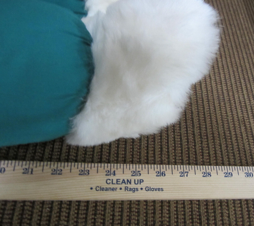 Vintage Large Fordlet International Fluffy White Easter Bunny Rabbit 28" Long - Picture 13 of 16